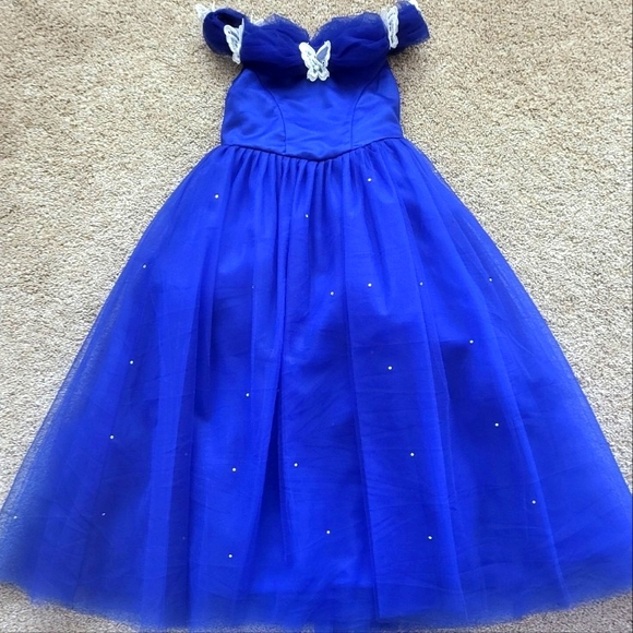❤️NWT❤️ COLBALT BLUE GIRLS BALL GOWN - Picture 1 of 12